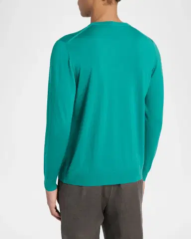 Kiton Men's Wool Crewneck Sweater | Thumbnail 2