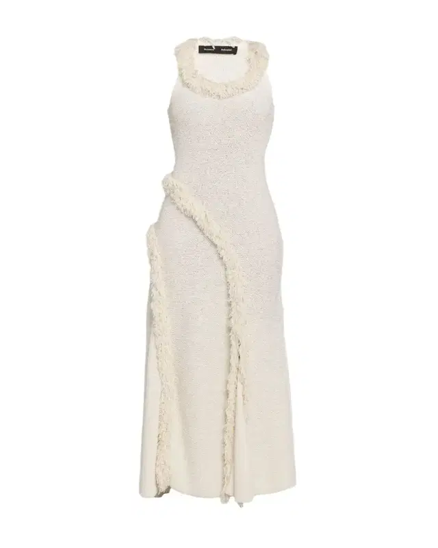Proenza Schouler Nilo Textured Wool Long Sleeveless Dress