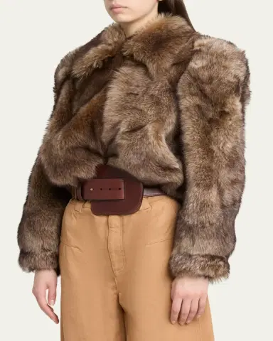 Chloé Brushed Shearling Jacket | Thumbnail 4
