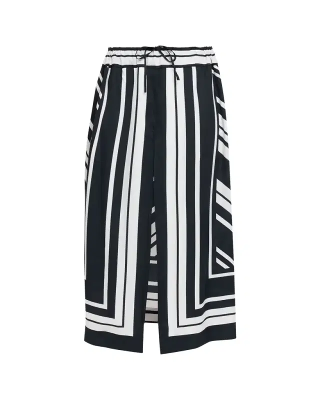 Brandon Maxwell Jameson A-Line Viscose Skirt