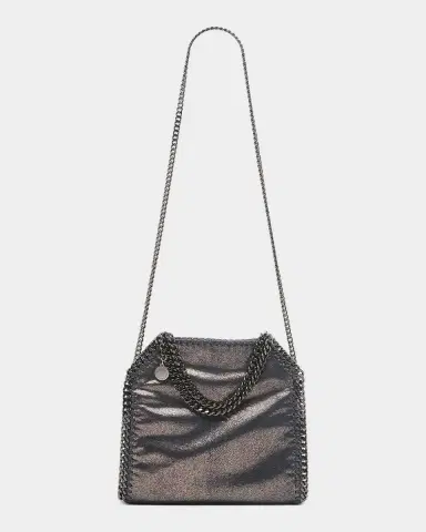 Stella McCartney Falabella Mini Metallic Vegan Leather Tote Bag | Thumbnail 6 Stella McCartney Falabella Mini Metallic Vegan Leather Tote Bag | Thumbnail 6