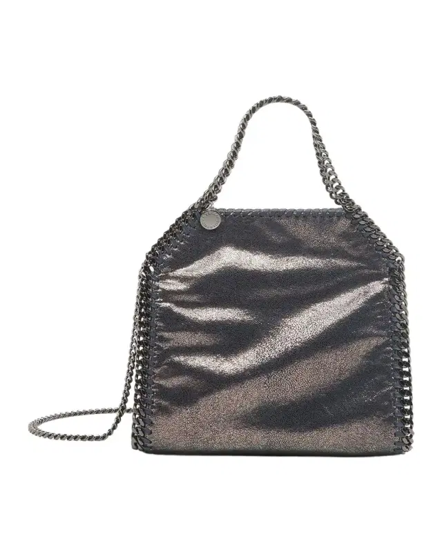 Stella McCartney Falabella Mini Metallic Vegan Leather Tote Bag