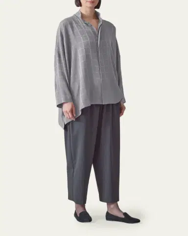 Eskandar Jacquard Silk Satin Shirt | Thumbnail 2 Eskandar Jacquard Silk Satin Shirt | Thumbnail 2