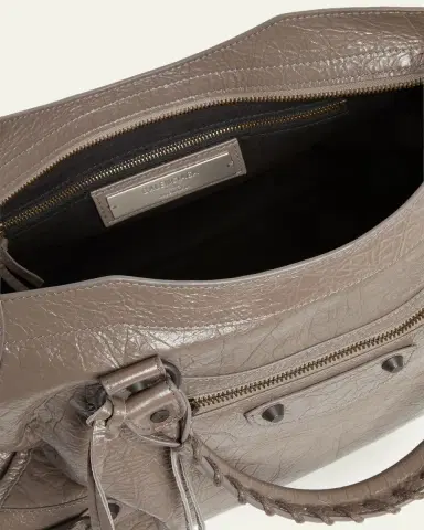 Balenciaga Le City Lambskin Leather Tote Bag | Thumbnail 4