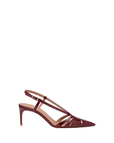 Malone Souliers Janette 70mm Patent Leather Slingback Pumps | Thumbnail 1