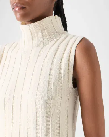 Akris punto Chunky Rib Turtleneck Tank Top | Thumbnail 5 Akris punto Chunky Rib Turtleneck Tank Top | Thumbnail 5