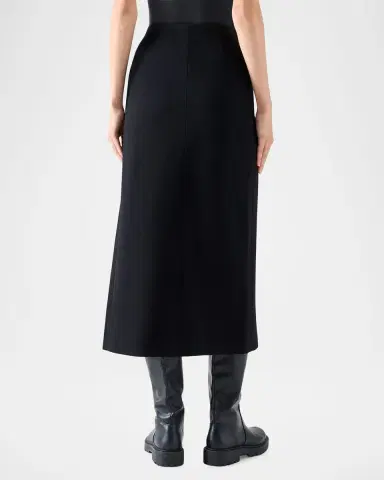 Akris punto Jersey Wrap Midi Skirt | Thumbnail 3