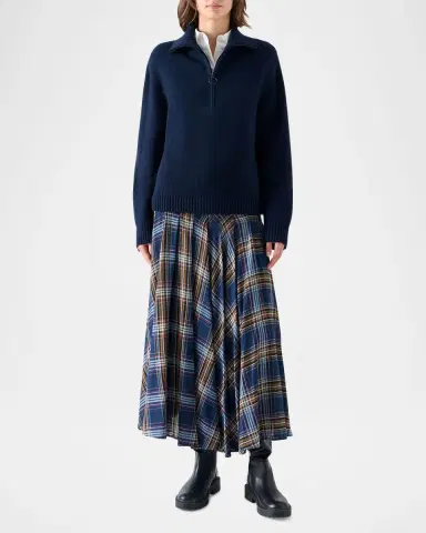 Akris punto Chunky Yak Knit Half-Zip Pullover | Thumbnail 2