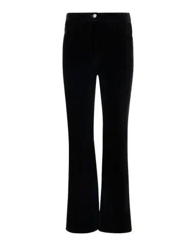 Akris punto Cali Stretch Velvet Bootcut Pants | Thumbnail 1 Akris punto Cali Stretch Velvet Bootcut Pants | Thumbnail 1