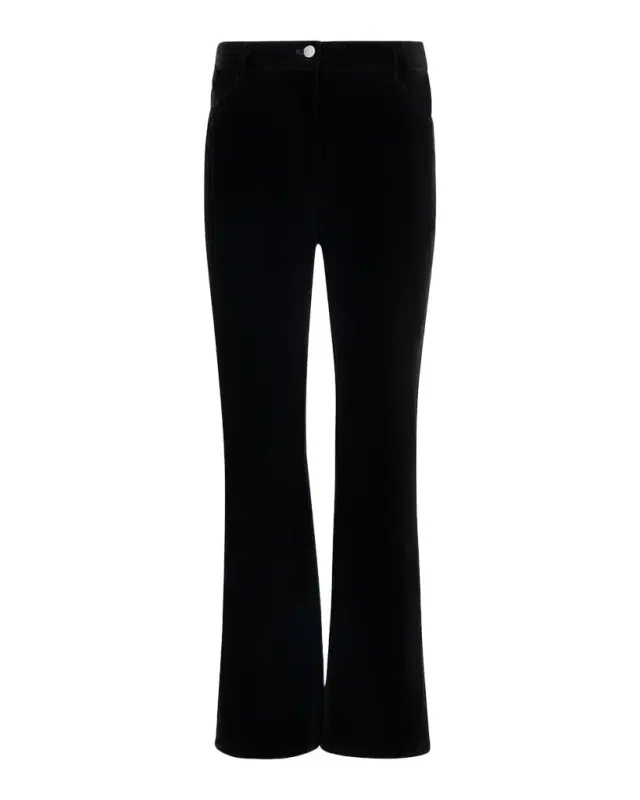 Akris punto Cali Stretch Velvet Bootcut Pants