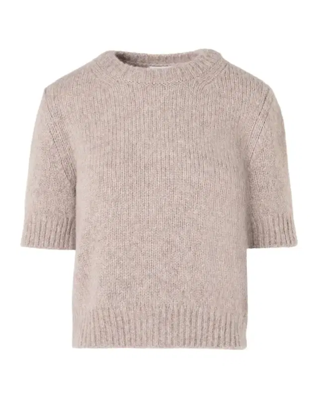 Akris punto Fluffy Alpaca Crewneck Sweater