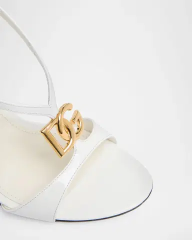 Dolce & Gabbana 105mm DG Leather Ankle-Strap Sandals | Thumbnail 5 Dolce & Gabbana 105mm DG Leather Ankle-Strap Sandals | Thumbnail 5