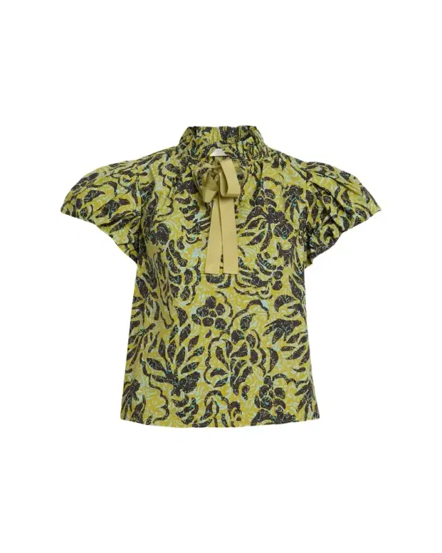 Estela Batik Floral Blouse