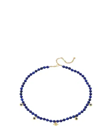 Sydney Evan 14K Yellow Gold, Lapis Lazuli & 0.75 TCW Blue Sapphire Evil Eye Beaded Necklace | Thumbnail 1 Sydney Evan 14K Yellow Gold, Lapis Lazuli & 0.75 TCW Blue Sapphire Evil Eye Beaded Necklace | Thumbnail 1