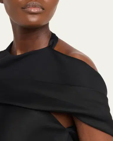 Simkhai Samira Satin Cape Top | Thumbnail 5