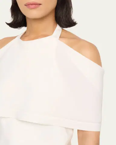 Simkhai Samira Satin Cape Top | Thumbnail 9