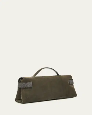 Brunello Cucinelli Essence Suede Top-Handle Bag | Thumbnail 3 Brunello Cucinelli Essence Suede Top-Handle Bag | Thumbnail 3