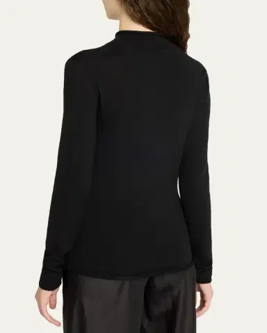 The Row Phaed Cashmere Mock-Neck Sweater | Thumbnail 3 The Row Phaed Cashmere Mock-Neck Sweater | Thumbnail 3
