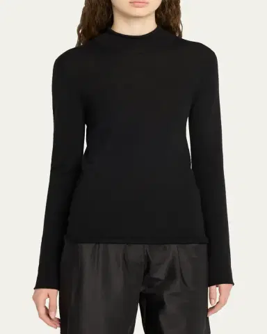 The Row Phaed Cashmere Mock-Neck Sweater | Thumbnail 4 The Row Phaed Cashmere Mock-Neck Sweater | Thumbnail 4