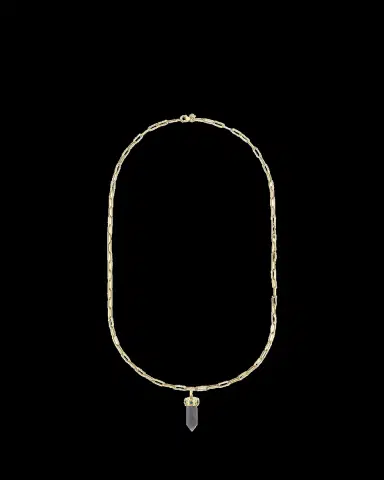 Sydney Evan 14K Yellow Gold, Sapphire & Stone Point Pendant Chain Necklace | Thumbnail 2 Sydney Evan 14K Yellow Gold, Sapphire & Stone Point Pendant Chain Necklace | Thumbnail 2