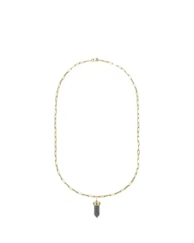 Sydney Evan 14K Yellow Gold, Sapphire & Stone Point Pendant Chain Necklace | Thumbnail 1 Sydney Evan 14K Yellow Gold, Sapphire & Stone Point Pendant Chain Necklace | Thumbnail 1