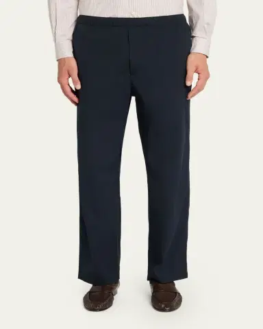 The Row Men's Pascale Stretch Poplin Pants | Thumbnail 4 The Row Men's Pascale Stretch Poplin Pants | Thumbnail 4