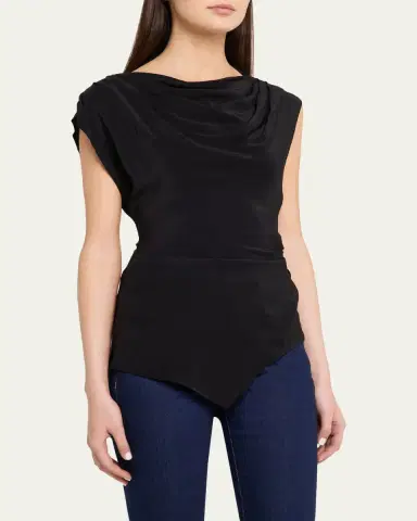 Veronica Beard Yvonne Asymmetric Top | Thumbnail 4
