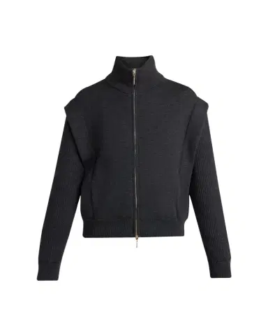 Giorgio Armani Zip-Front Knit Blouson Jacket | Thumbnail 1
