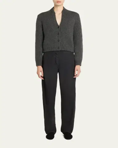 The Row Bayou Cotton Toile Barrel-Leg Pants | Thumbnail 2 The Row Bayou Cotton Toile Barrel-Leg Pants | Thumbnail 2