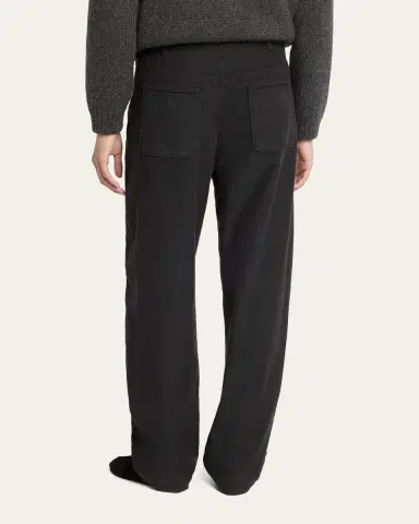 The Row Bayou Cotton Toile Barrel-Leg Pants | Thumbnail 3 The Row Bayou Cotton Toile Barrel-Leg Pants | Thumbnail 3