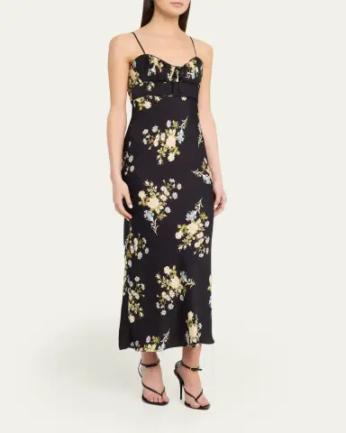 Veronica Beard Kieren Floral Slip Dress | Thumbnail 4