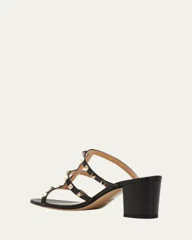 Valentino Garavani Rockstud Caged 60mm Slide Sandals | Thumbnail 4 Valentino Garavani Rockstud Caged 60mm Slide Sandals | Thumbnail 4