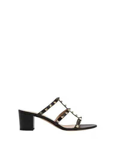 Valentino Garavani Rockstud Caged 60mm Slide Sandals | Thumbnail 1 Valentino Garavani Rockstud Caged 60mm Slide Sandals | Thumbnail 1
