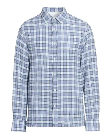 OFFICINE GÉNÉRALE Men's Arsene Waffled Cotton Check Shirt | Thumbnail 1 OFFICINE GÉNÉRALE Men's Arsene Waffled Cotton Check Shirt | Thumbnail 1
