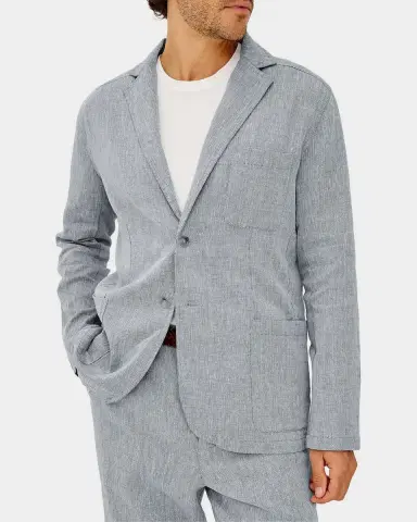 RAILS Men's Harris Stretch Cotton-Linen Blazer | Thumbnail 4 RAILS Men's Harris Stretch Cotton-Linen Blazer | Thumbnail 4