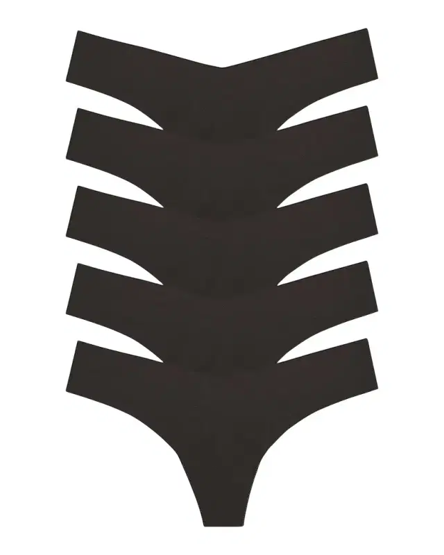 Microfiber 5-Pack Thong Set