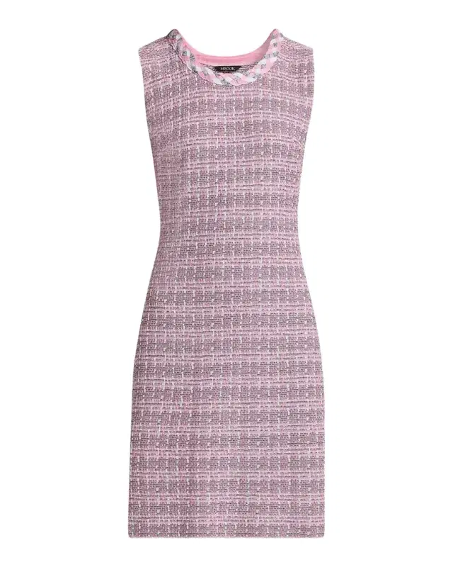 Misook Tweed Knit Sheath Minidress