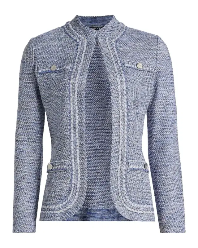 Mélange Tweed Knit Jacket
