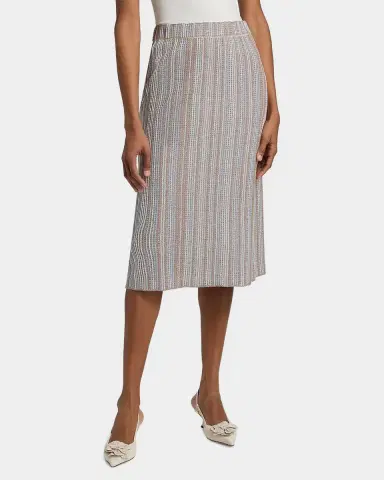 Misook Striped Knit Pencil Midi Skirt | Thumbnail 4 Misook Striped Knit Pencil Midi Skirt | Thumbnail 4