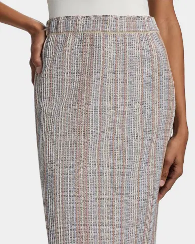 Misook Striped Knit Pencil Midi Skirt | Thumbnail 5 Misook Striped Knit Pencil Midi Skirt | Thumbnail 5