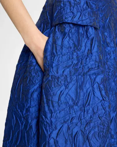 Talbot Runhof Strapless Poiret Rose Jacquard Pocket Gown | Thumbnail 5