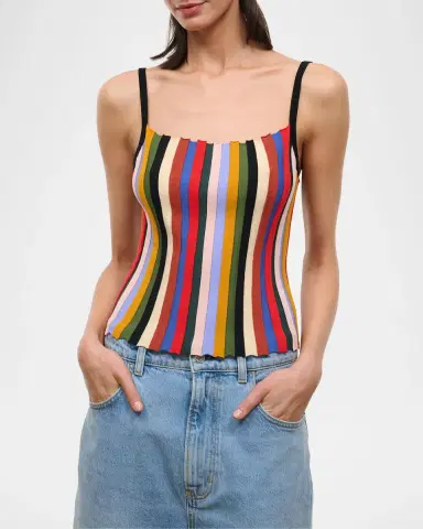 STAUD Skye Striped Tank | Thumbnail 3