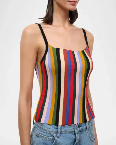 STAUD Skye Striped Tank | Thumbnail 4