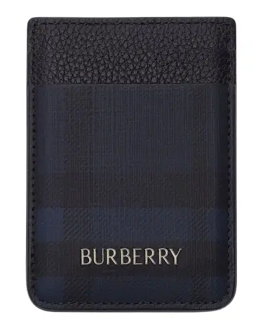Burberry Men's City Check Leather Card Case | Thumbnail 1 Burberry Men's City Check Leather Card Case | Thumbnail 1