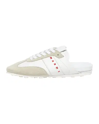 Marni Men's Logo Leather Mules | Thumbnail 1