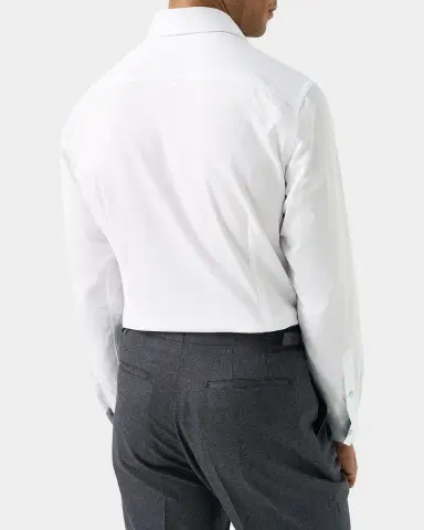 Eton Men's Floral Detail Signature Slim-Fit Cotton Twill Shirt | Thumbnail 2 Eton Men's Floral Detail Signature Slim-Fit Cotton Twill Shirt | Thumbnail 2