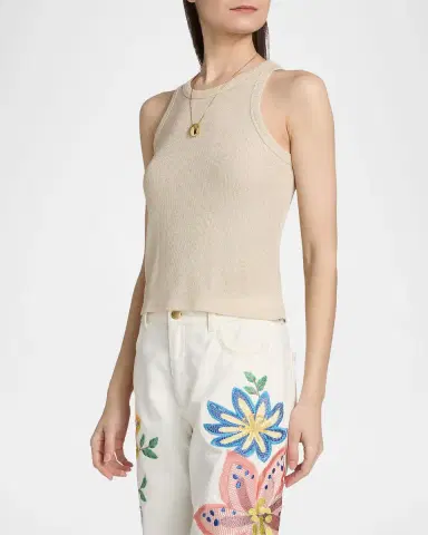 Ramy Brook Ella Metallic Knit Tank | Thumbnail 7