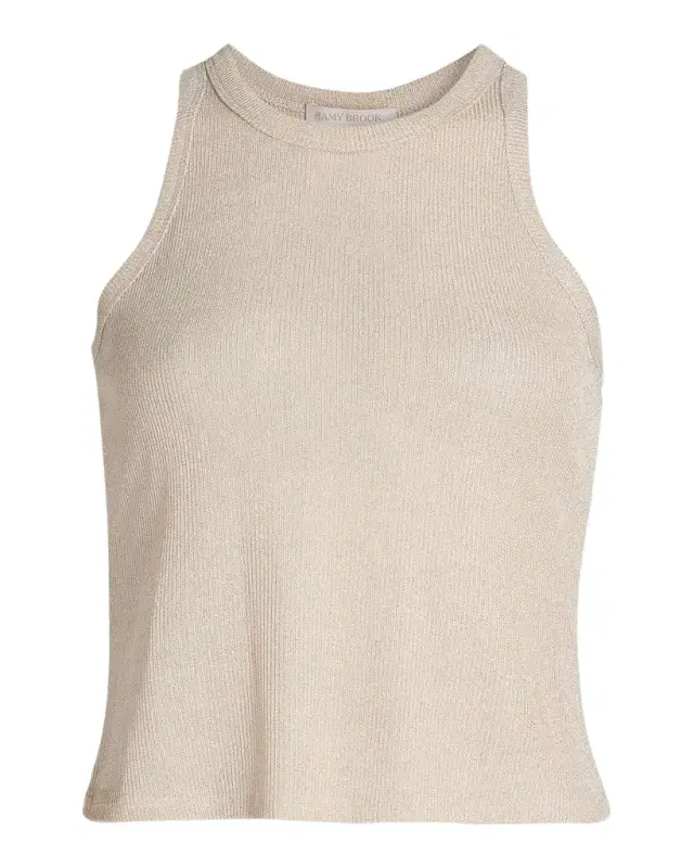 Ella Metallic Knit Tank