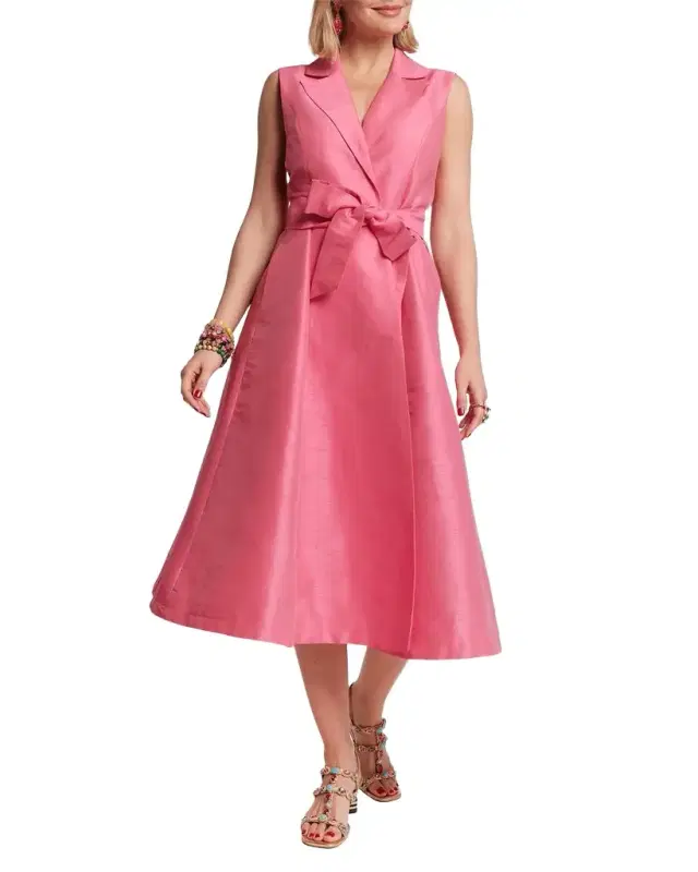 Frances Valentine Lucia Wrap Midi-Dress
