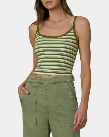 Joe 's Jeans Striped Cotton-Blend Cami | Thumbnail 4 Joe 's Jeans Striped Cotton-Blend Cami | Thumbnail 4
